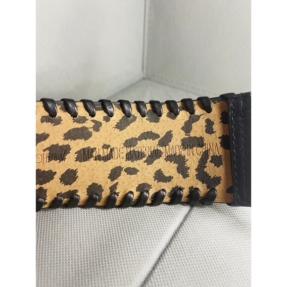 New Cabi Belt Stretch Belt Black And Leopard Print 33in main image 8